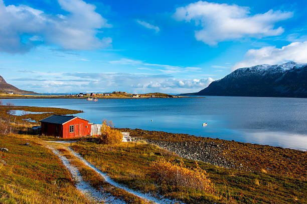 Porsanger Fjord in Finnmark County - Norway