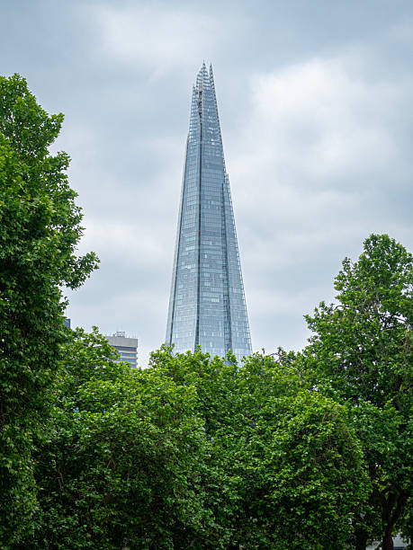 istock Low angle view of The Shard skyscraper in London 2219937820