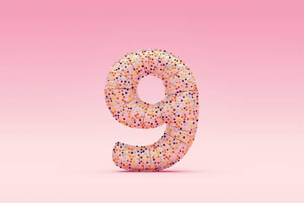 istock Number 9 Balloon Covered in Candy 2219937979