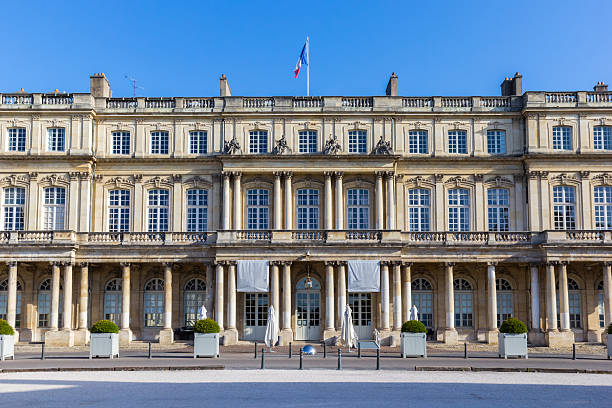 Front facade of the government palace in Nancy, France