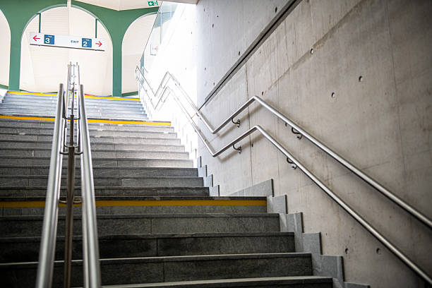 istock Stairs from the underpass to the railway platform 2219944622