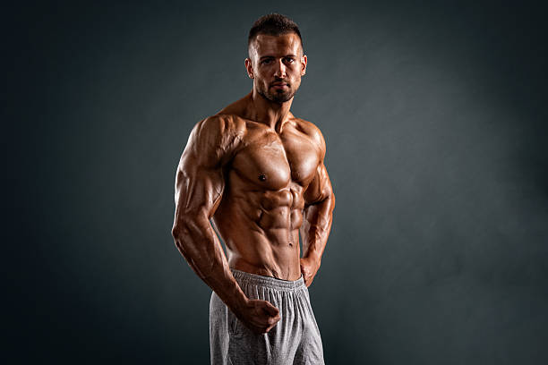 istock muscular young man with naked torso 2219947772