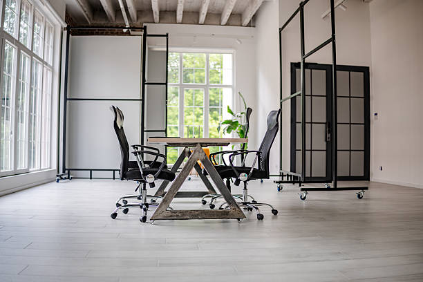 istock Modern industrial office space designed for collaboration and productivity among young adults in a spacious environment 2219954767