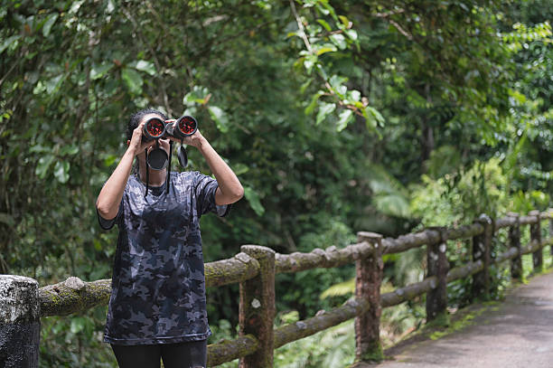 istock Female birdwatching/hiking  in nature concept 2219959277