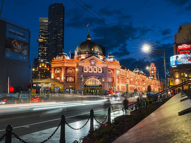 istock Flinders Street Station at night (Melbourne) 2219968787