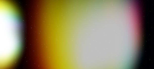 istock Vintage film light leak background with flare and grain texture. Retro analog effect with dust scratch and prism glow. Perfect for poster photo overlays or abstract movie inspired design. Flat vector. 2219977241