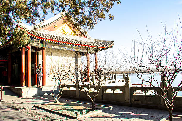 Summer Palace,Longevity Hill,Kunming Lake,Beijing,China,Asia.Yanshan Mountains.Queens function.