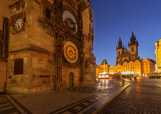 istock Astronomical Clock in Prague, Czech Republic at Dawn 2219979200