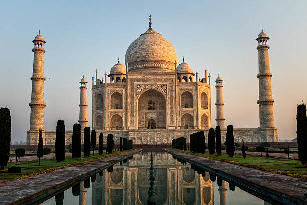 istock Taj Mahal at sunrise - Agra - India 2219982666