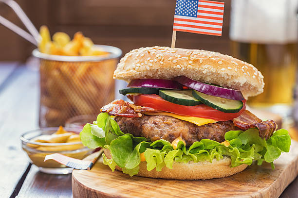 istock Burger for 4th of July Celebration 2220000323