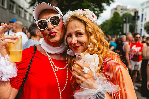 Berlin, Germany, Europe - July 27, 2024: Christopher Street Day in Berlin, LGBT pride during the Pride month. Gay parade outdoors.