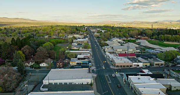 istock View Above Main Street in Susanville, CA 2220022645