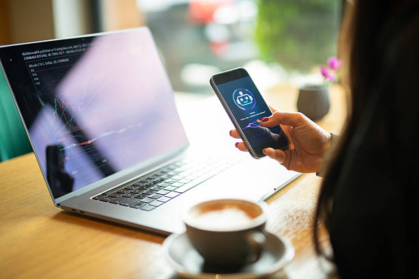 istock Using ai for crypto trading and exchange market. 2220025404