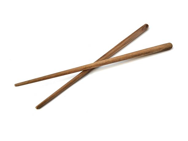 istock Wooden chopsticks isolated on white background 2220036033