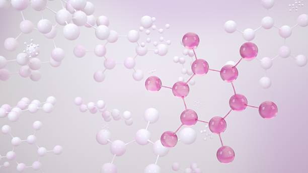istock Skincare or perfume technology essence element. Cosmetic Essence, Liquid bubble, Chemical Molecule 2220041707