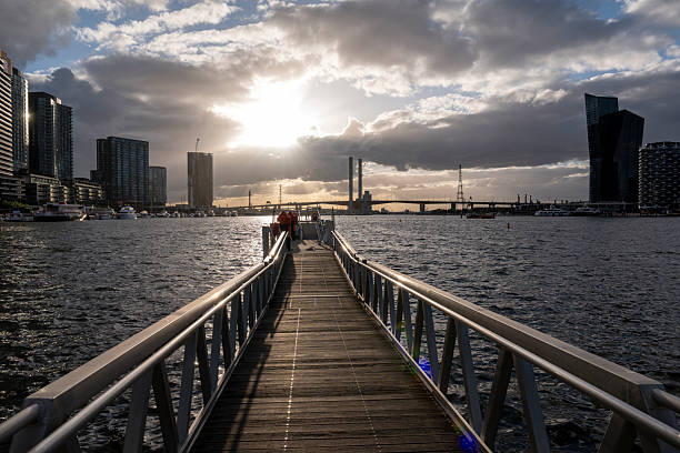 Melbourne’s Docklands waterfront. Australia, Melbourne.