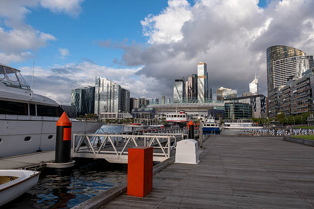 istock Docklands waterfront in Melbourne, Australia 2220050032