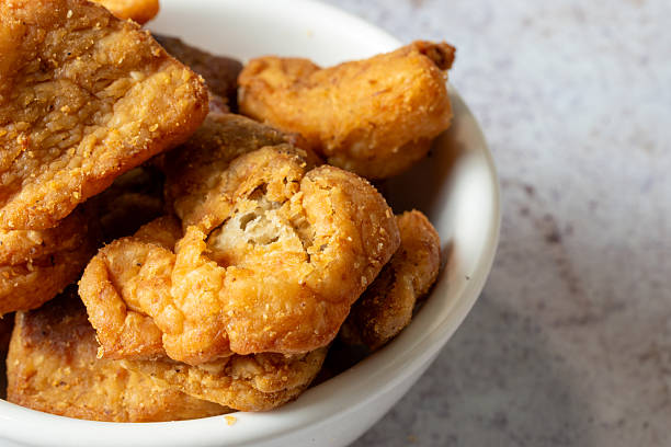 istock Traditional hungarian food - pork cracklings 2220057726