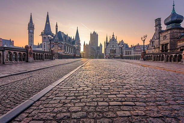 istock Ghent at sunrise, 2220062776