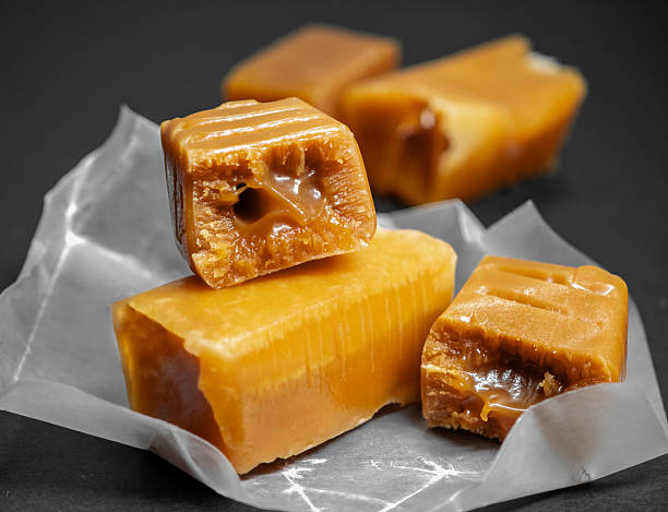 istock Isolated appetizing sugar fudge with chewy caramel inside, crispy outside close-up 2220065879