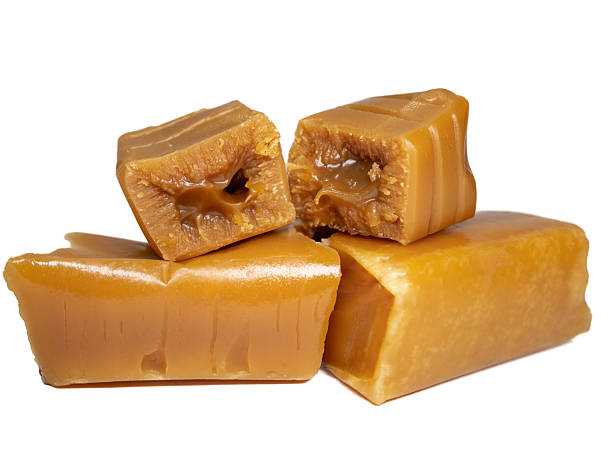 istock Classic candy cows in cross section on a white background, sweets 2220065881