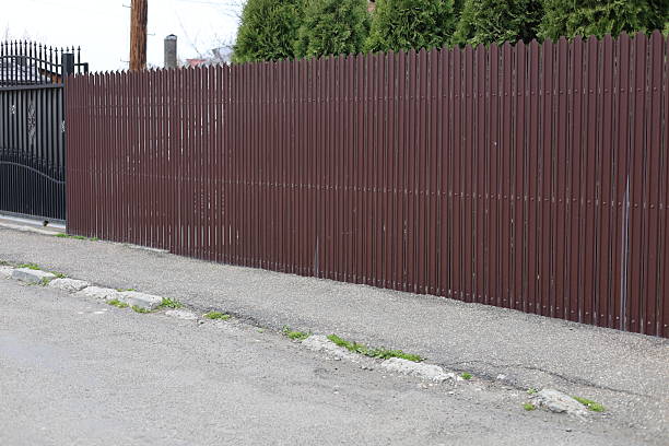 istock Private fence seen from the outside 2220066295