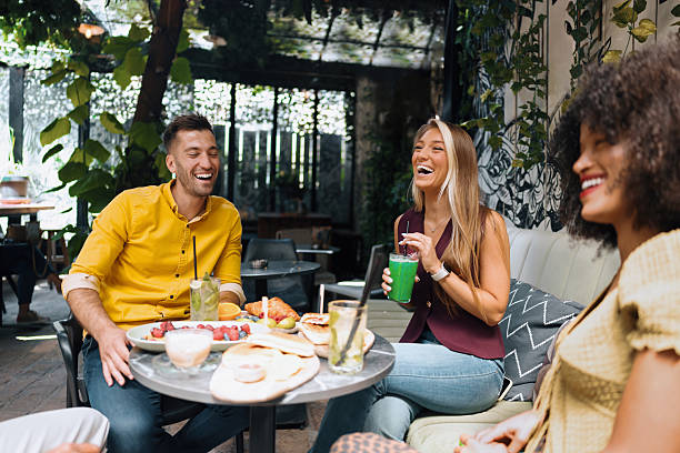istock Outdoor Lunch Date with Friends and Mocktails 2220068780
