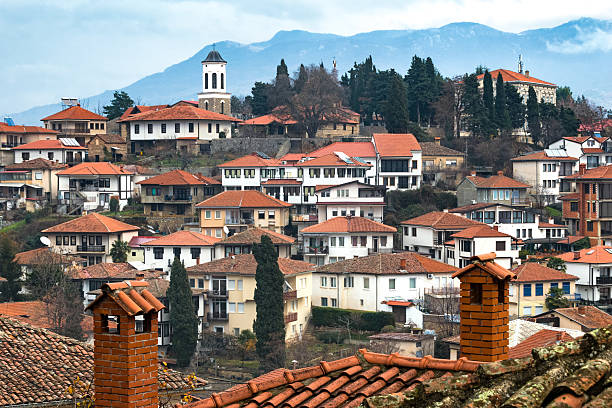 istock Winter Light over Hillside Homes in Ohrid, North Macedonia 2220068999