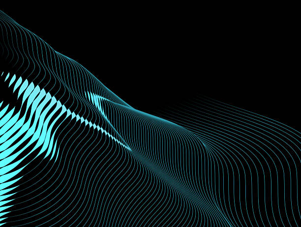 istock Abstract green neon blue wavy gradients with glowing curve blue lines, modern and futuristic background 2220077319