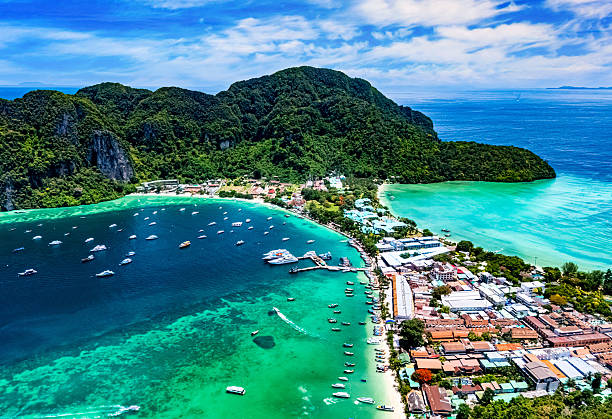 istock Aerial view of the Phi Phi Island, Thailand 2220084349