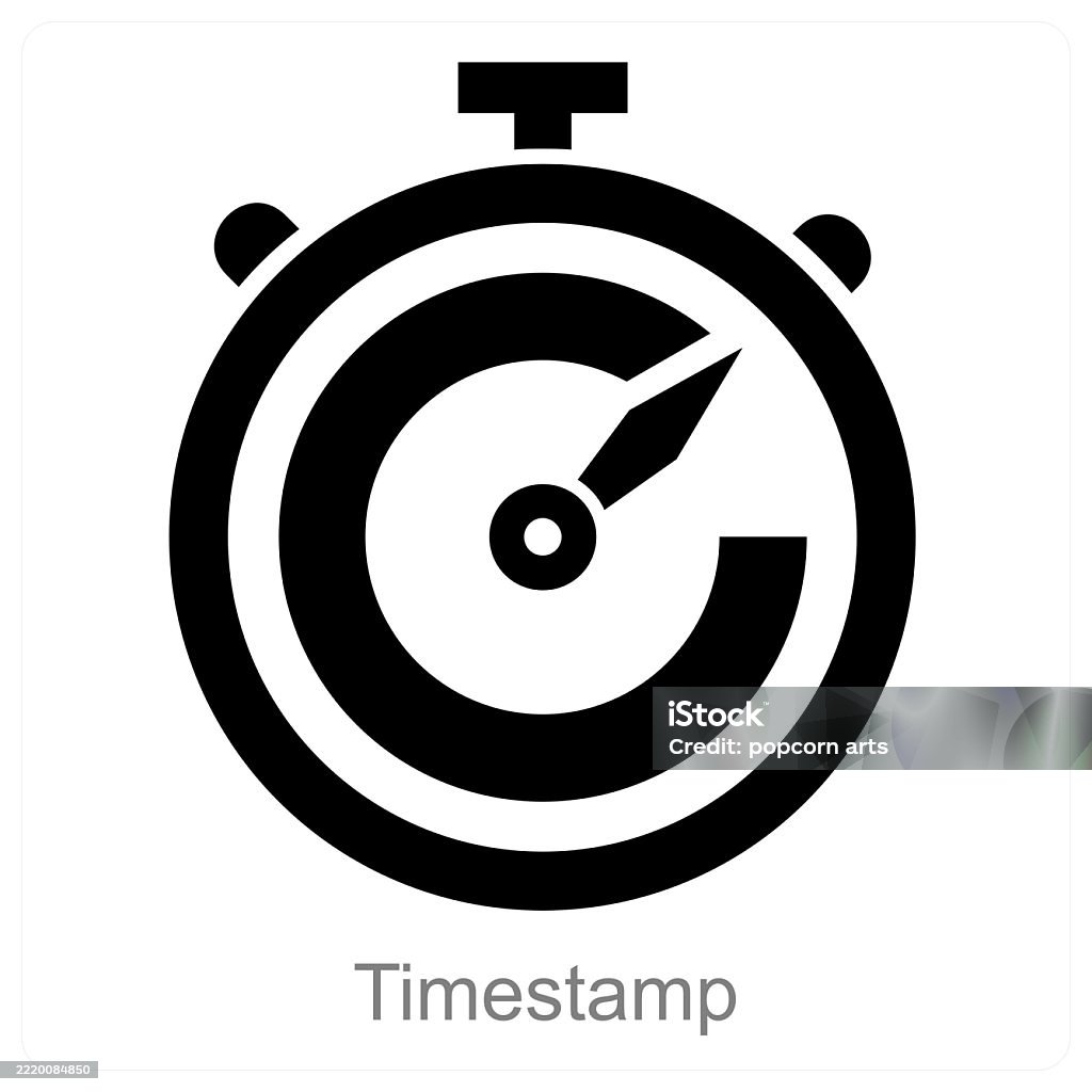 Vector Timestamp Timestamp Stock Illustration - Download Image Now - Business, Clock ...
