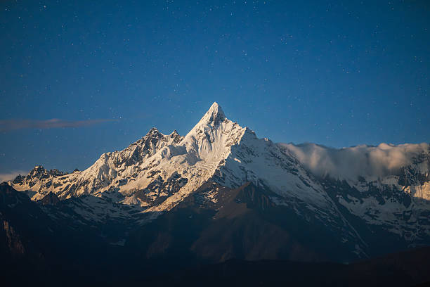 istock Majestic Meili Snow Mountain at Night 2220085415