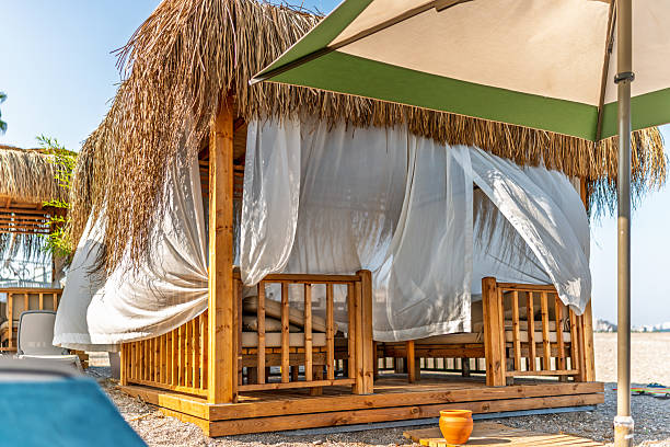 The beach at luxury hotel, Antalya, Turkey