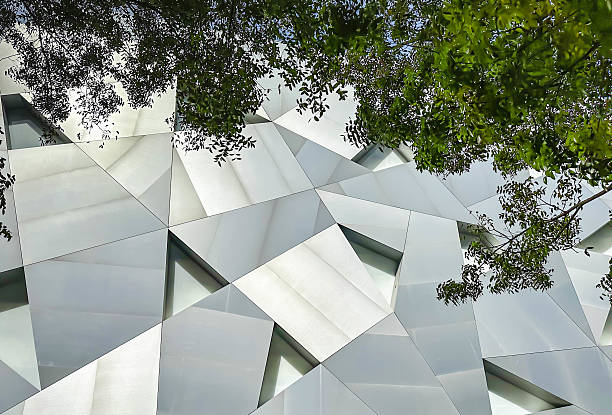 Abstract facade of Miami's Institute of Contemporary Art in the Design District Miami, Miami, USA stock photo