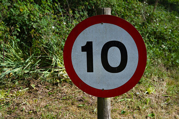 istock Speed limit sign in the United Kingdom 2220108985