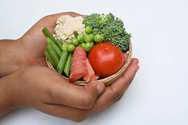 Vegetables on a white background