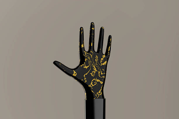 Friendly Alien making a call me hand gesture