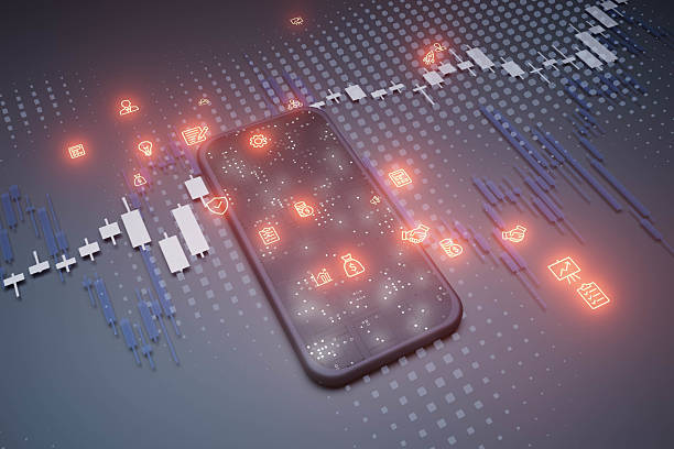 istock A cell phone with a lot of icons on it 2220111558