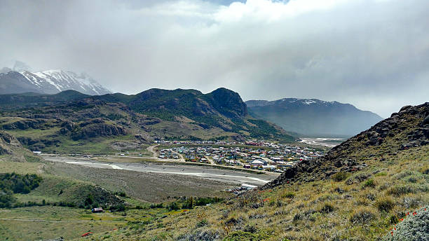 istock El Chalten seen from above, between the mountains. Argentinian Patagonia. Valley. 2220132733