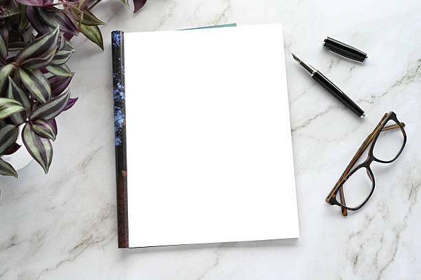 Blank magazine page for mock up text overlay