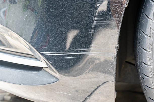 istock a dirty front bumper with minor scratches 2220181402