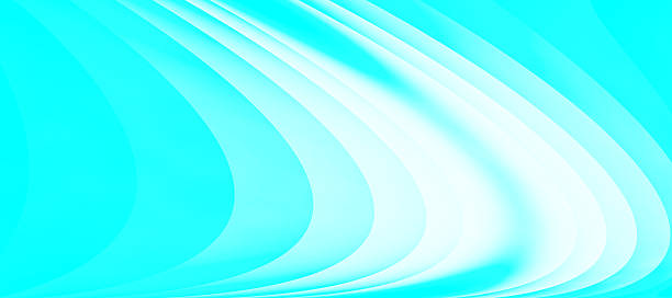 istock Refreshing, cool texture with a continuous white slash pattern resembling the sails of a yacht sailing in the wind against a dazzling fluorescent turquoise blue background with soft shadows. 2220185461
