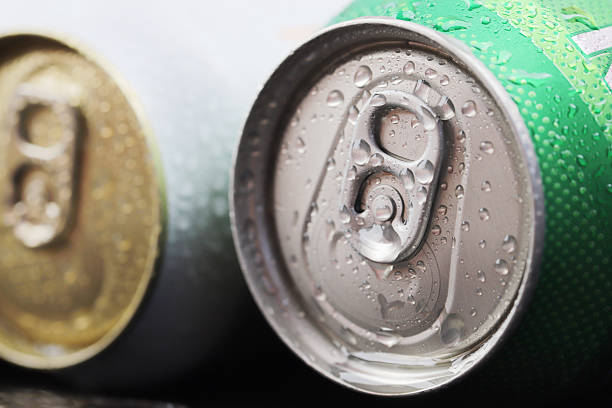 istock Cold canned beer ready to drink in the fridge 2220189006