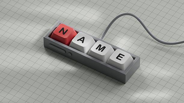 istock concept word name on Computer keyboard keys.close up of Computer keyboard keys,Business Concept.3D rendering on white background. 2220199839