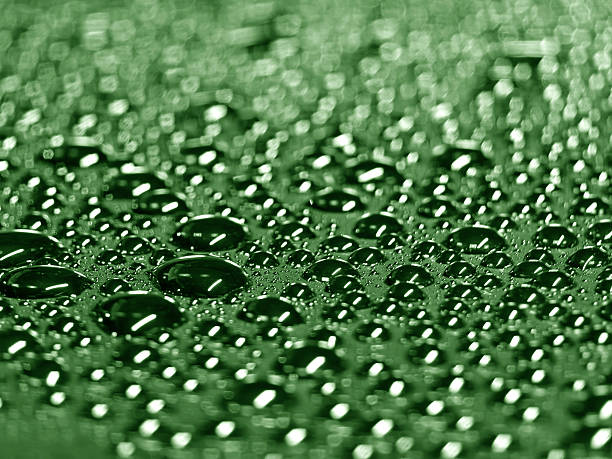 istock A detailed closeup view showcasing water droplets on a blue surface 2220202338