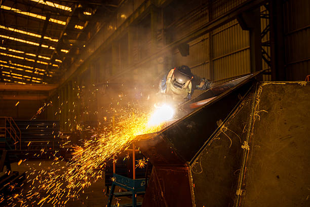 istock Industrial Welder With Torch 2220203240