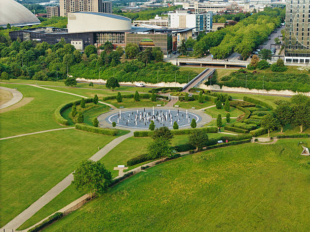 istock Drone image of the Milton Keynes skyline on a Summer morning. 2220204057