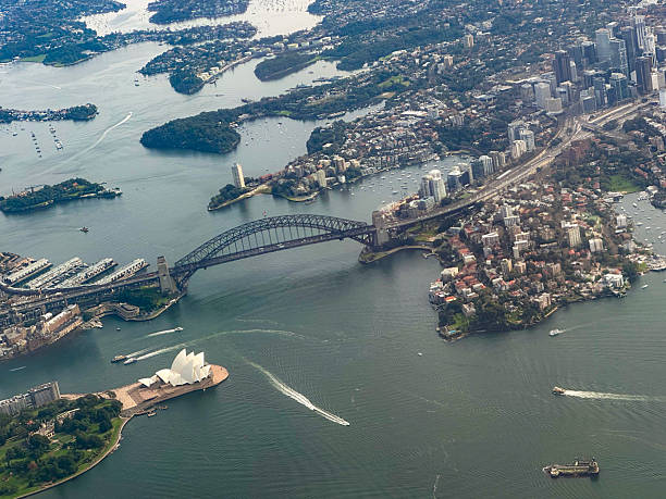 istock Aerial view over Sydney Harbour 2220207904