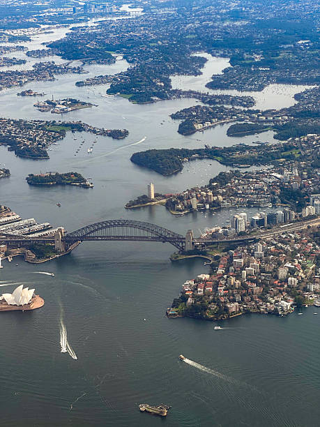 istock Aerial view over Sydney Harbour 2220207909