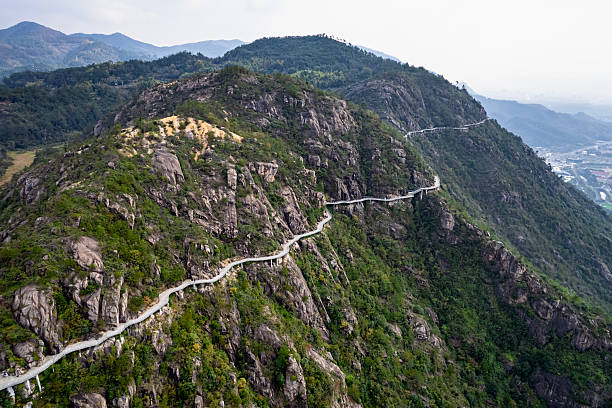 istock Walkway in Tiantai Mountain 2220217299